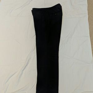 Subtle plaid navy and black dress slacks